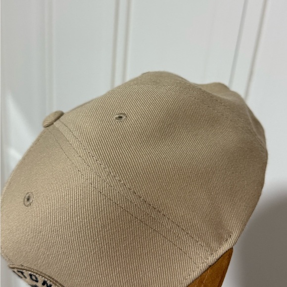Brixton Cream and Brown Snapback Hat - Picture 4 of 6